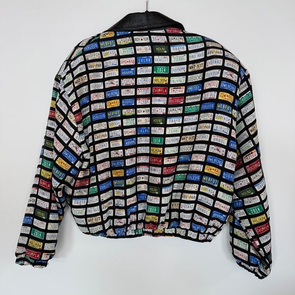 Luis Alvear retro license plate 90's bomber jacket - Picture 10 of 11